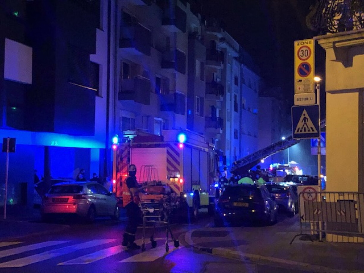 Une photo prise au Limpertsberg après qu'un incendie se soit déclaré dans une chambre le 9 juin 2020