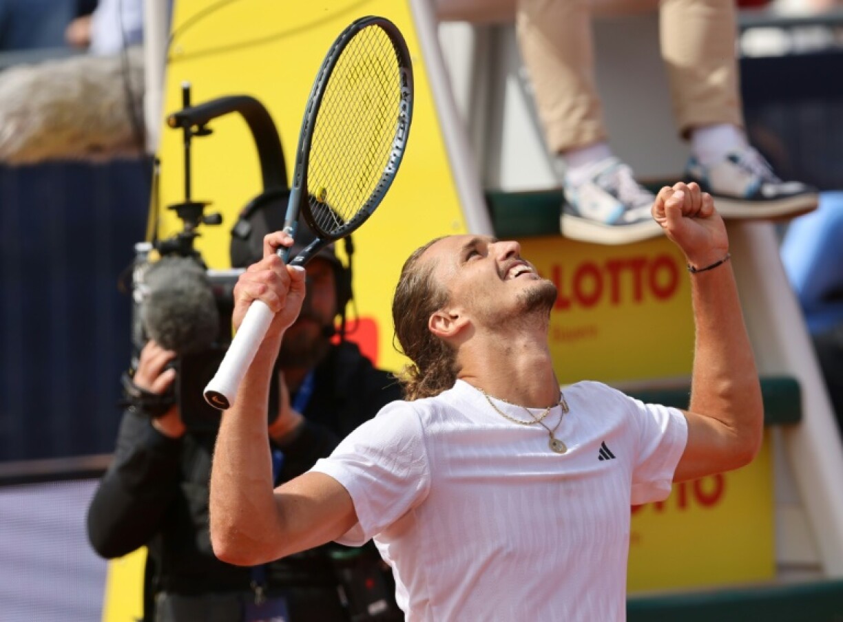 Germany's Alexander Zverev celebrated his 28th birthday winning the Munich title for a third time
