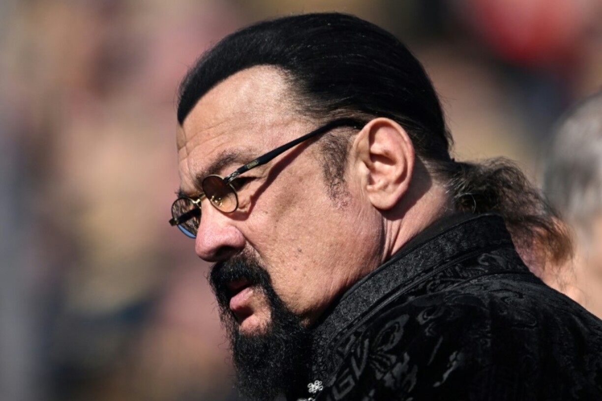Steven Seagal, the US actor and friend of Putin, also attended