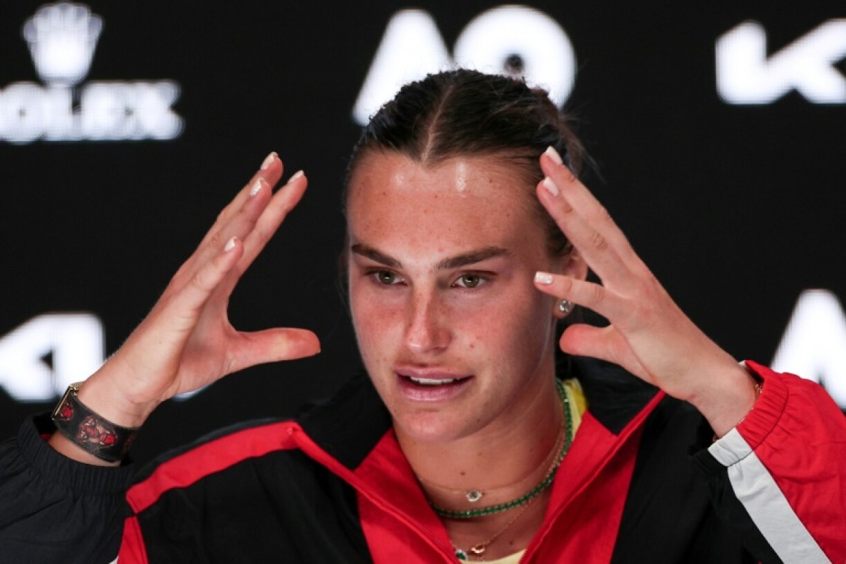 Aryna Sabalenka after her Australian final loss