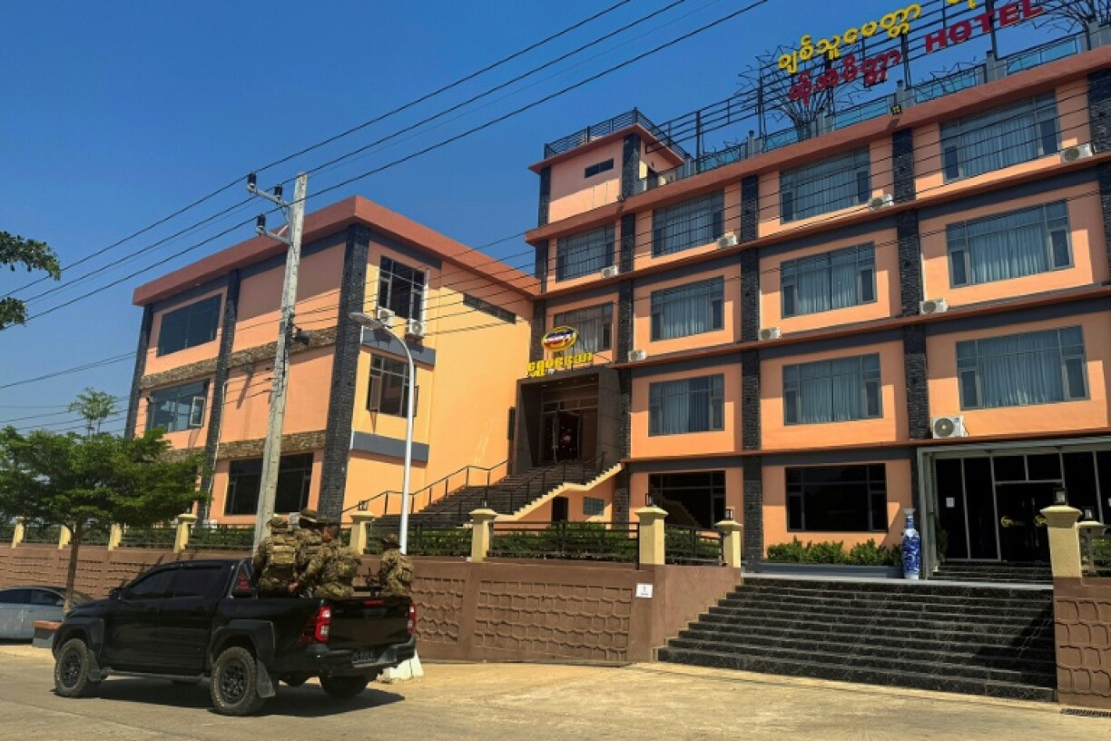 The Karen Border Guard Force ethnic militia is taking part in a crackdown on illegal cyber scam compounds along Myanmar's border areas