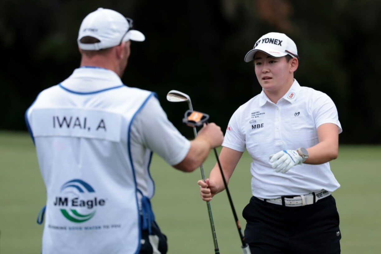 Akie Iwai of Japan has a share of the lead at the LGA Tour's LA Championship heading into the final round