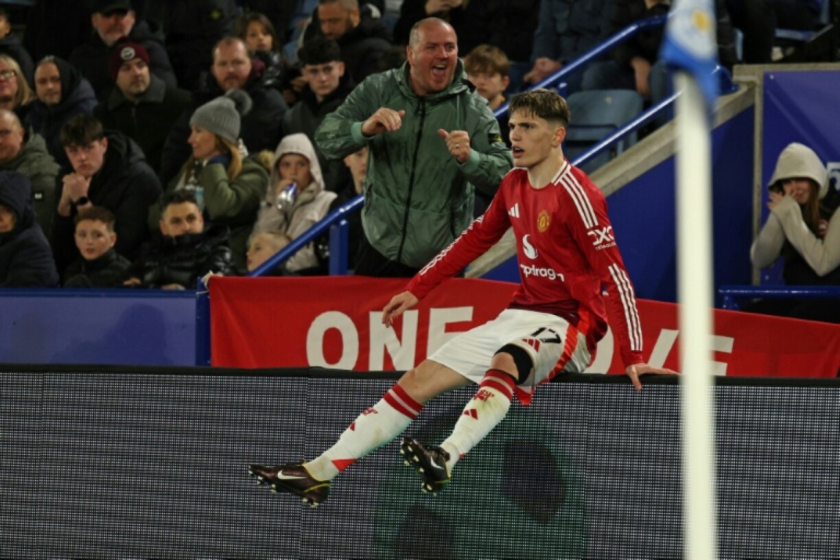 Alejandro Garnacho scored his first goal since November in Man Utd's win at Leicester