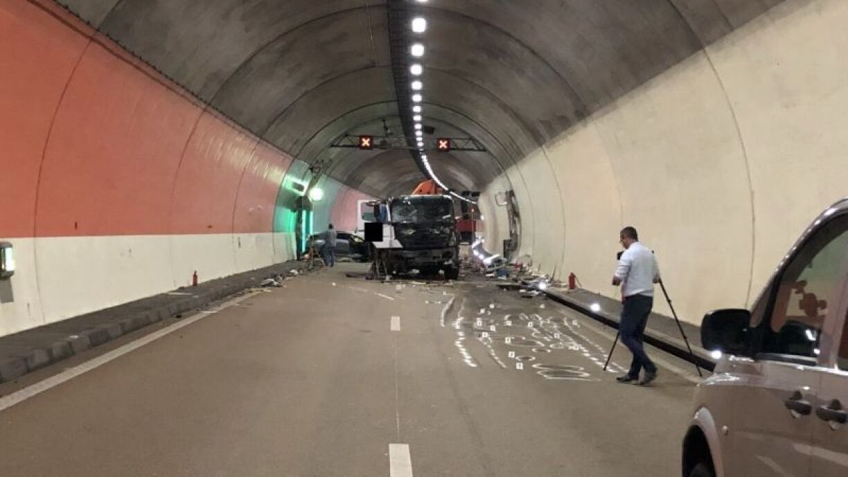 Une photo prise sur les lieux de l'accident le 8 juillet 2020