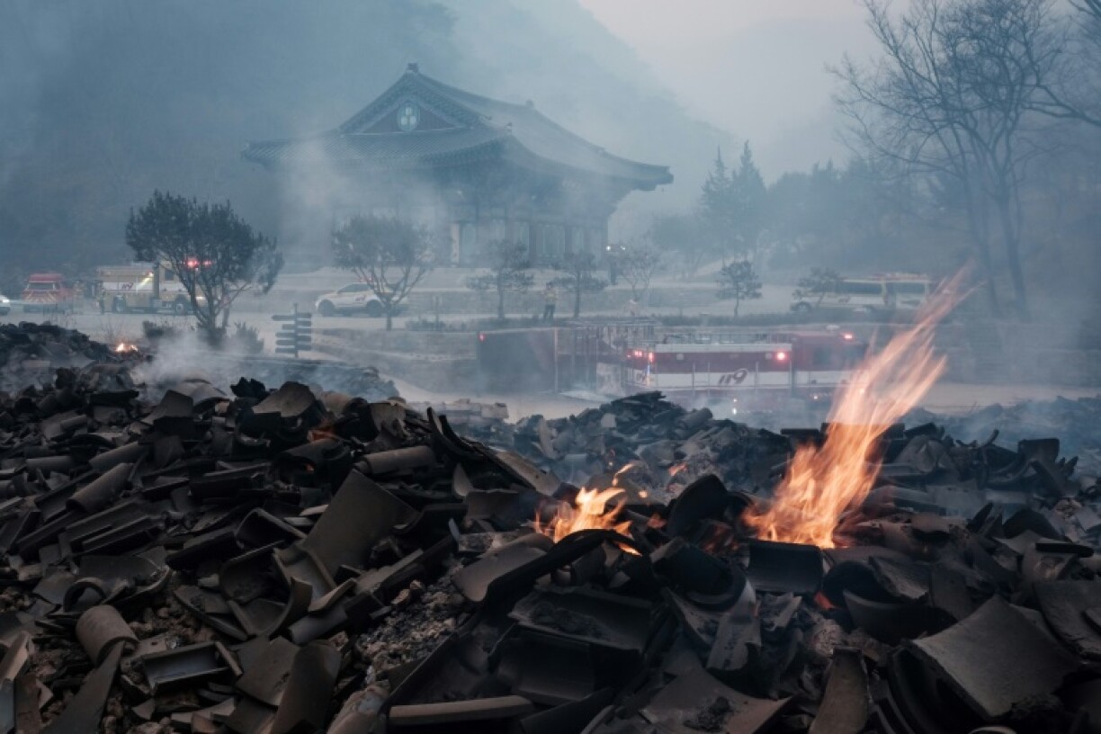 The blaze destroyed several historic sites, including the Gounsa temple complex in Uiseong