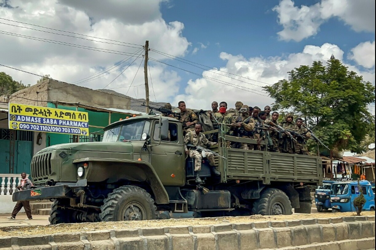 The Ethiopian army has pushed north towards Eritrea as it fought back against a rebel offensive
