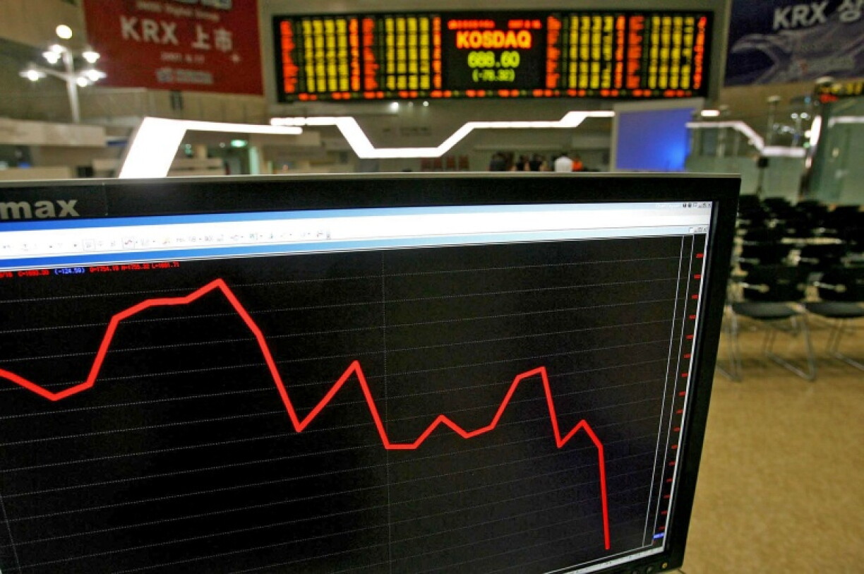 The losses in Asia tracked a tech-led selloff in New York on Friday