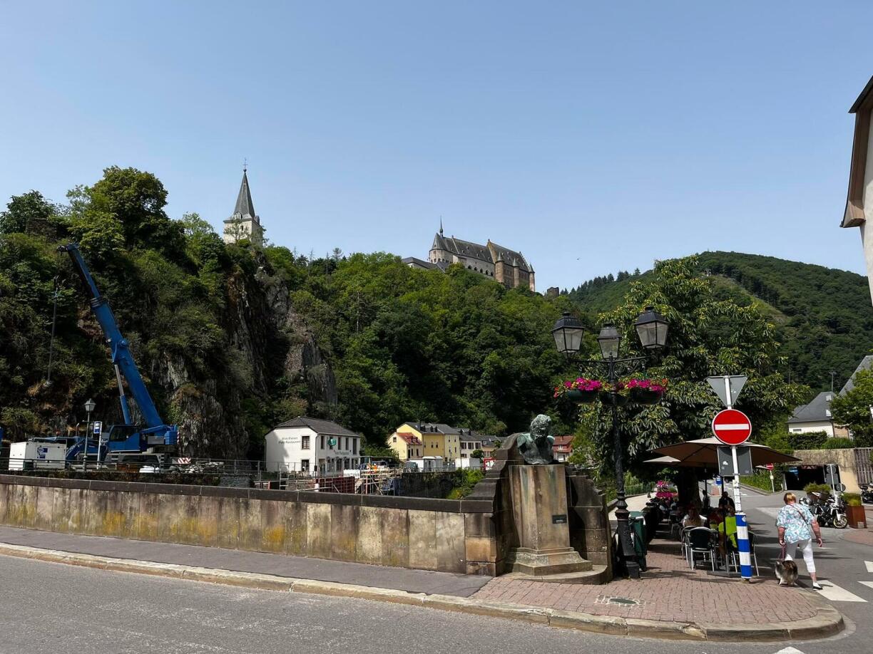 The view from Victor Hugo's old living quarters. It has a clear view towards the Vianden Castle.