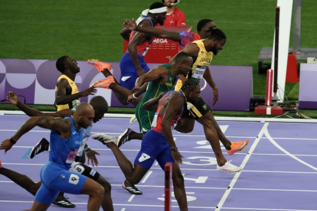 Noah Lyles pipped Kishane Thompson to the Olympic 100m gold in Paris last year by five thousandths of a second -- the two meet again in Poland on Saturday