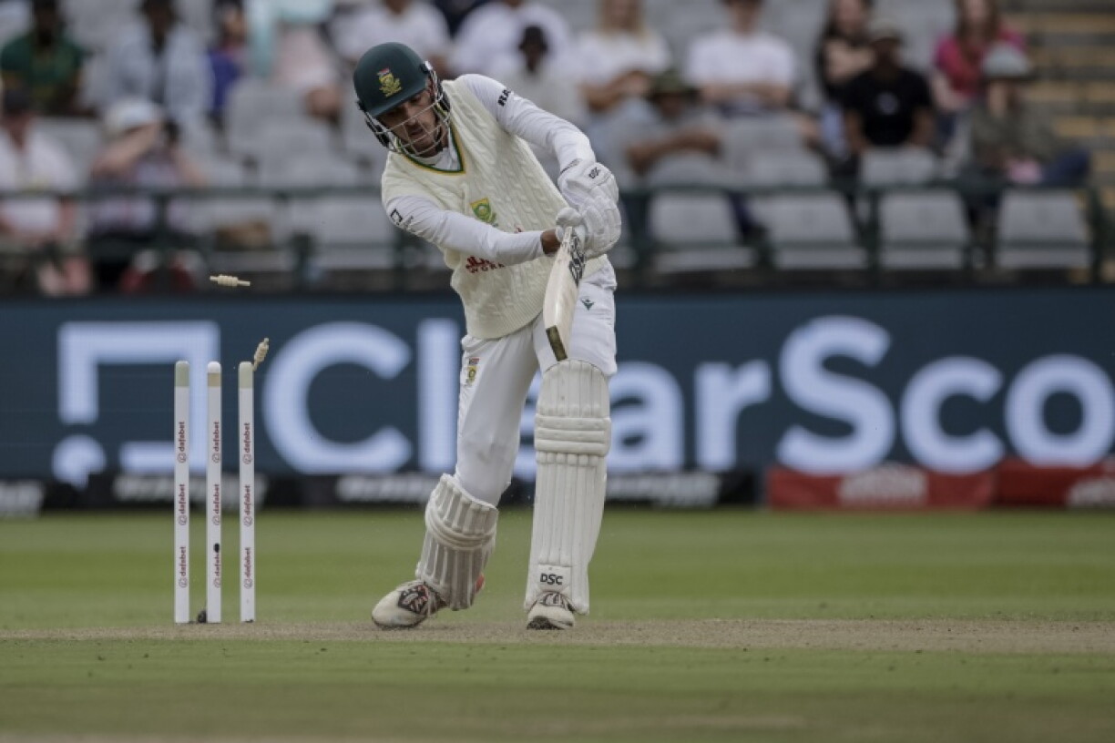 Marco Jansen was one of six South Africa wickets to fall to Mitchell Starc