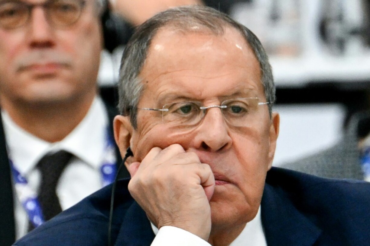 Russia's Foreign Minister Sergei Lavrov at the plenary session of the 31st Organization for Security and Cooperation in Europe (OSCE) Ministerial summit in Malta