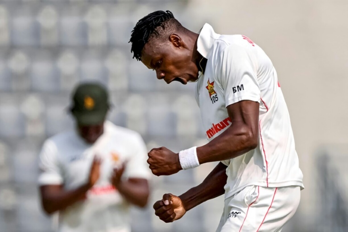 Blessing Muzarabani took three wickets as Zimbabwe bowled Bangladesh out for 191 on the first day of the first cricket Test in Sylhet
