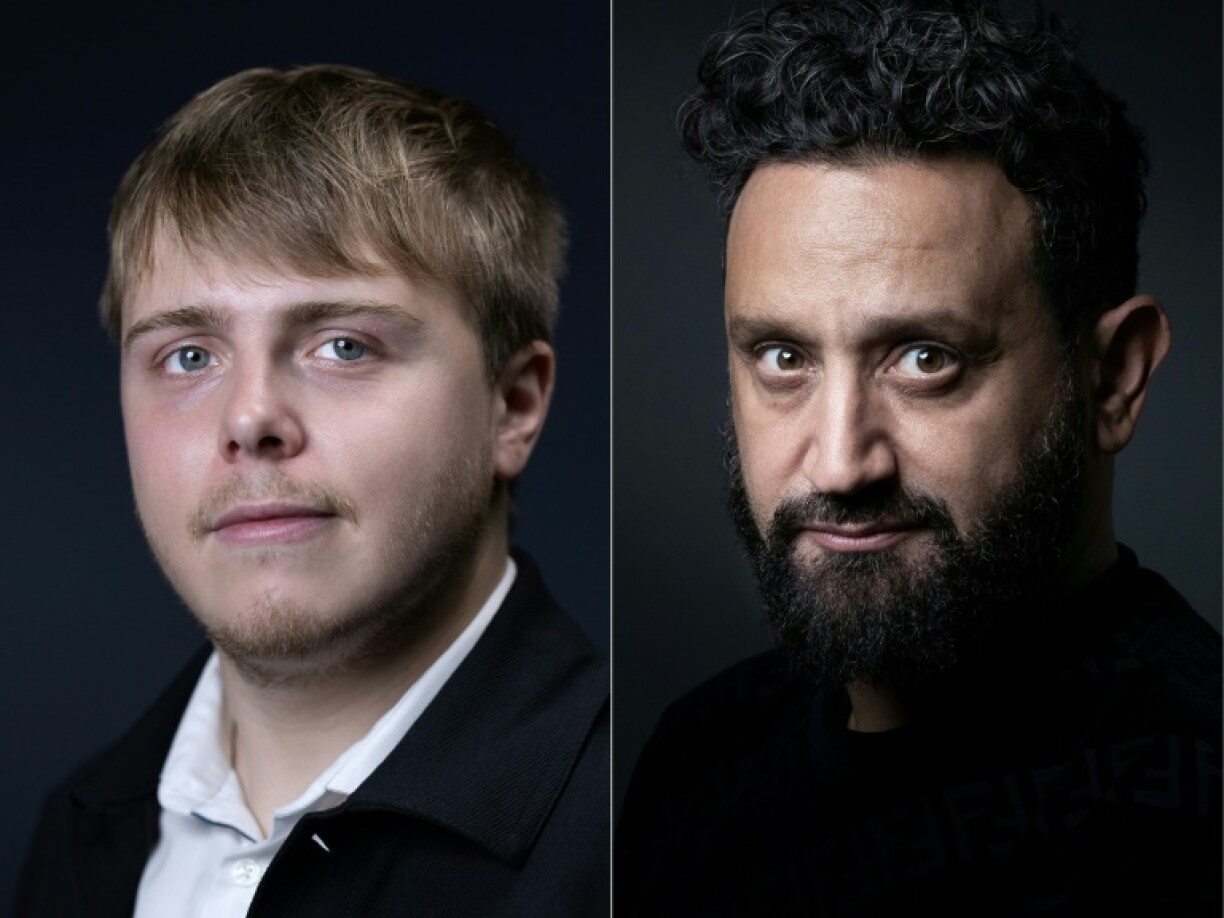 Le député LFI Louis Boyard, à gauche, le 6 septembre 2023 et l'animateur Cyril Hanouna, à droite, le 30 septembre 2021, photographiés à Paris