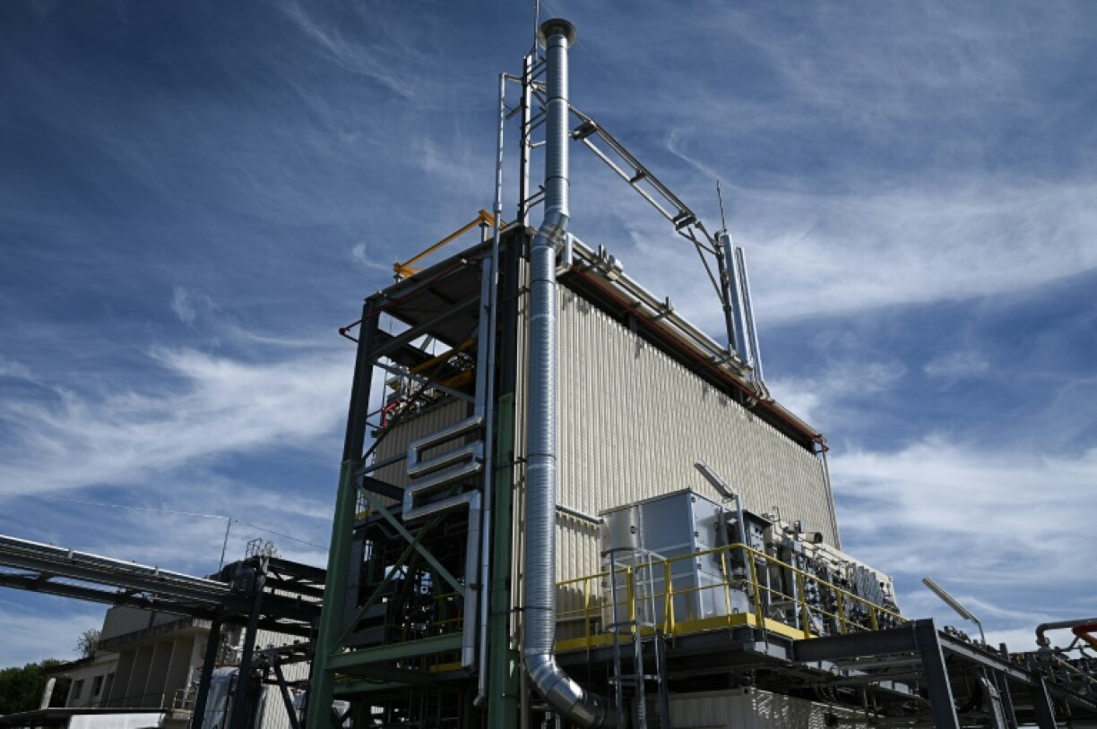 L'usine Michelin de Bassens, près de Bordeaux, produisant des élastomères synthétiques pour la fabrication des pneus, le 28 juillet 2022 en Gironde