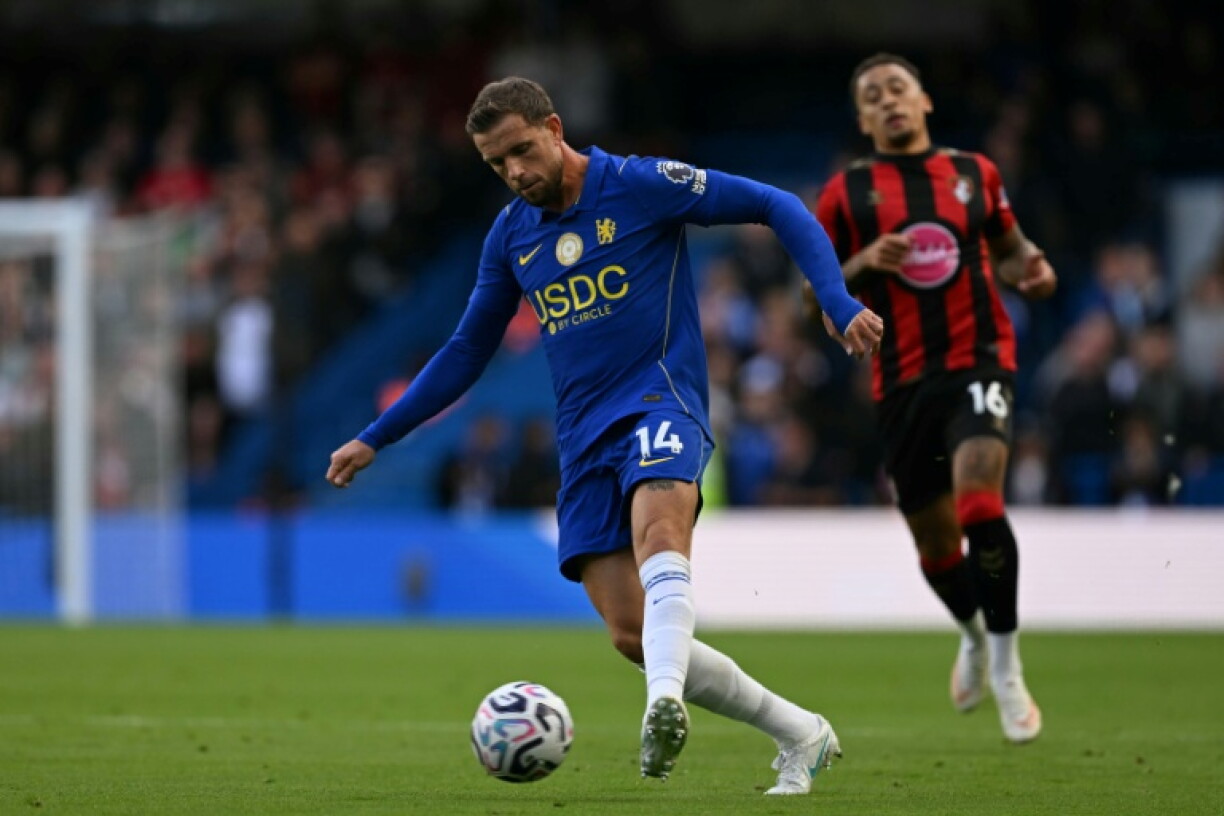 Jordan Henderson scored twice as Chelsea thrashed Bournemouth