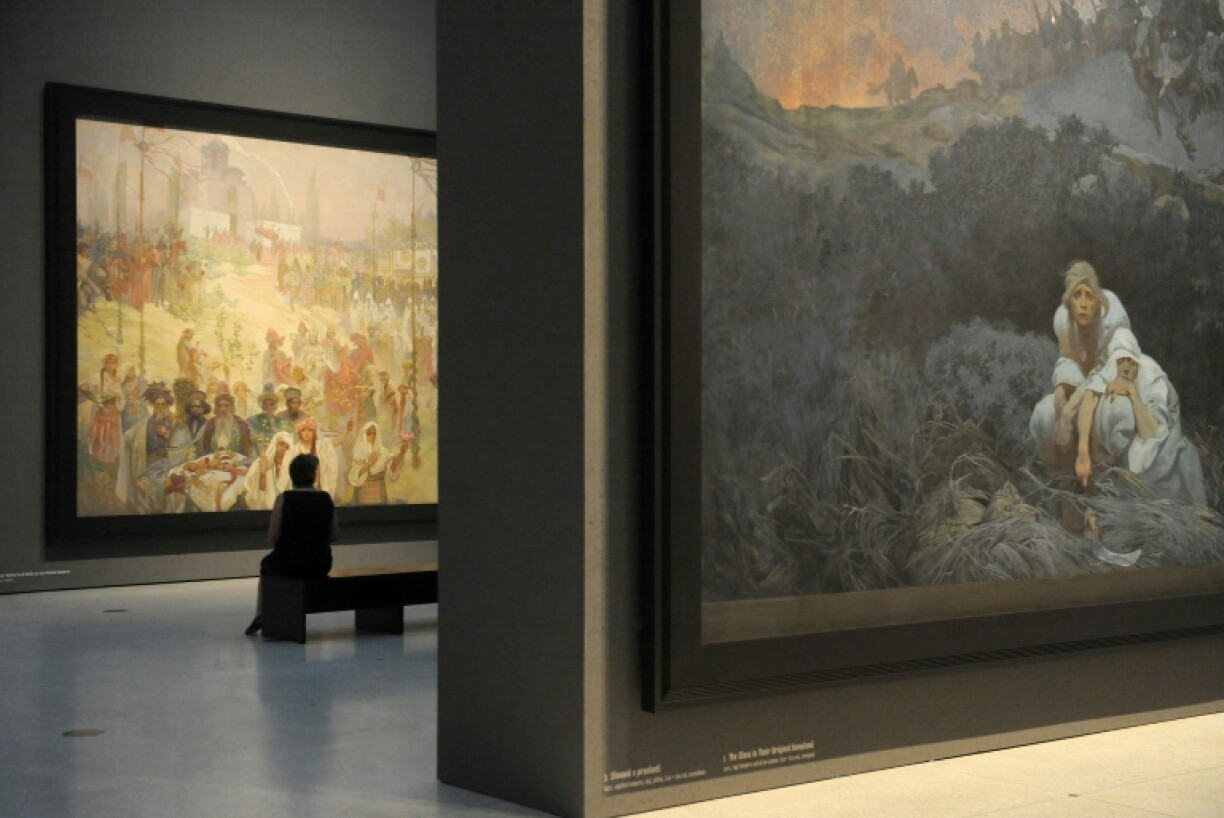 Until the Slav Epic can be displayed in a purpose-built space, smaller reproductions will be on show in the museum