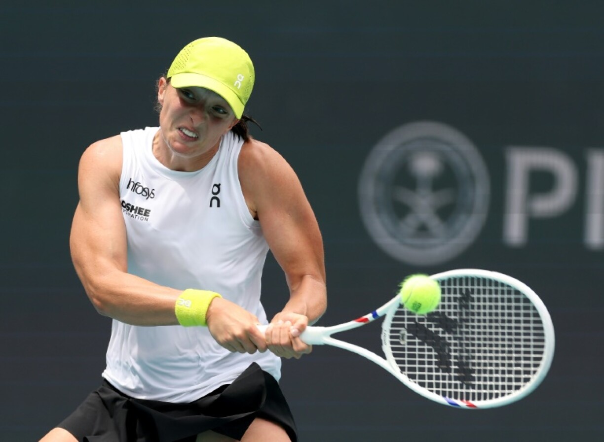 World number two Iga Swiatek was harassed by a fan during practice at the Miami Open