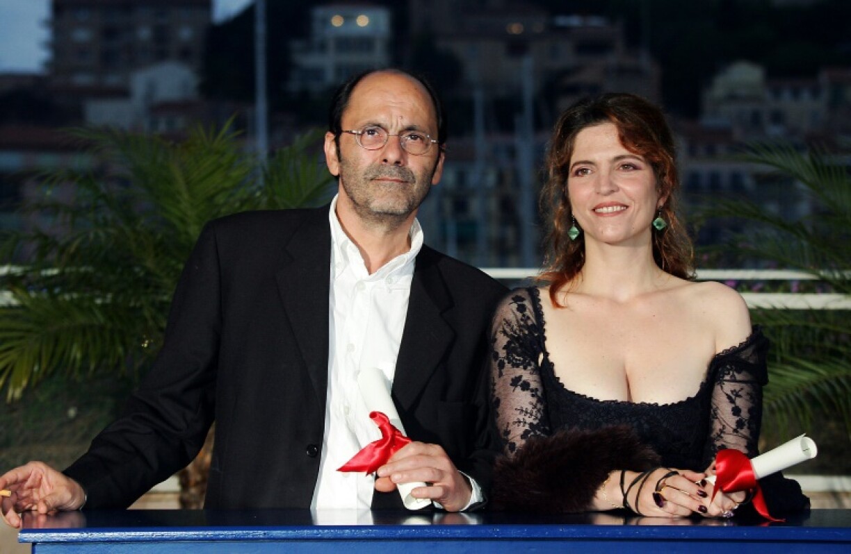 Agnès Jaoui et Jean-Pierre Bacri reçoivent le prix du meilleur scénairo pour le film