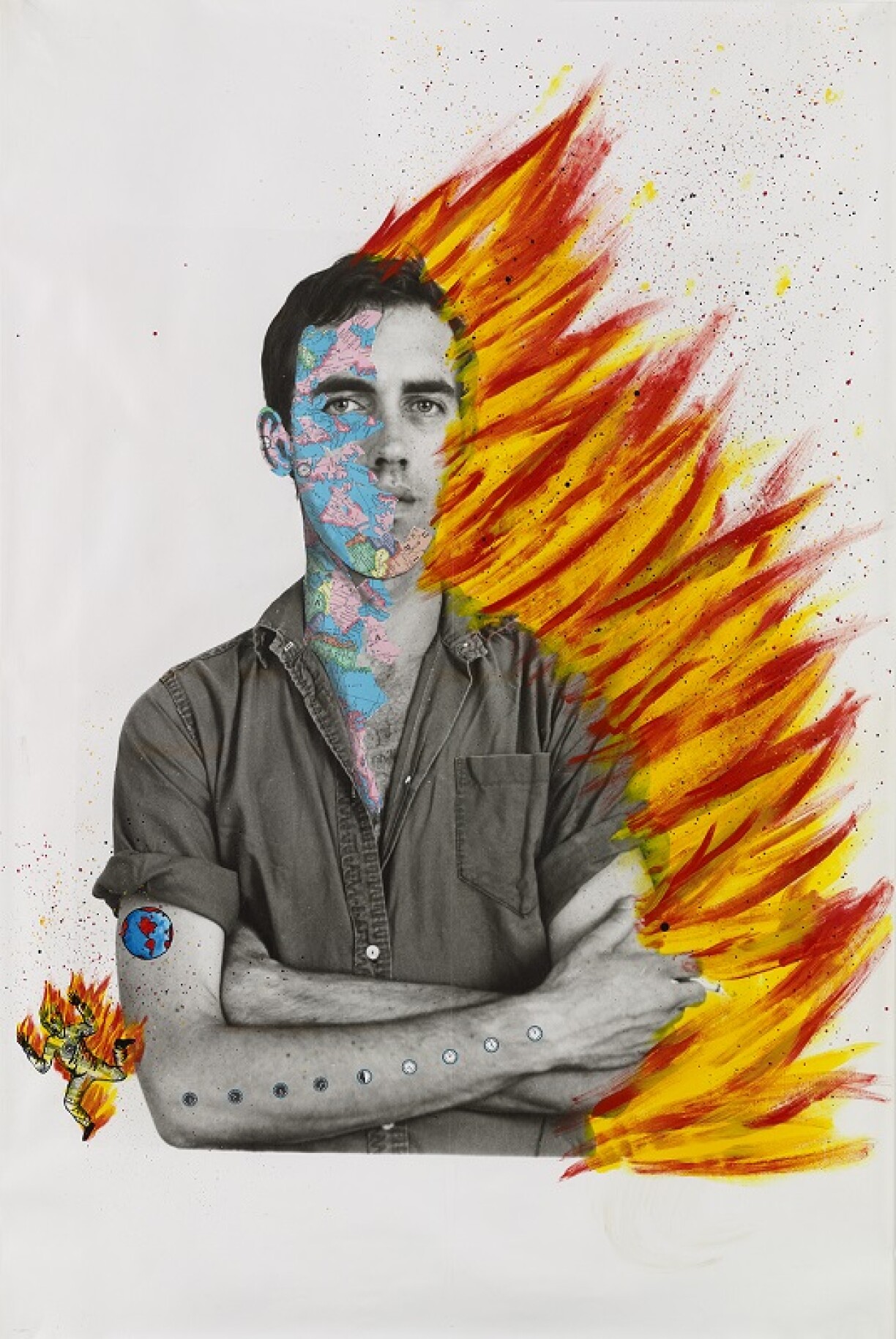 Self-Portrait of David Wojnarowicz, 1983–84. Collection of Brooke Garber Neidich and Daniel Neidich