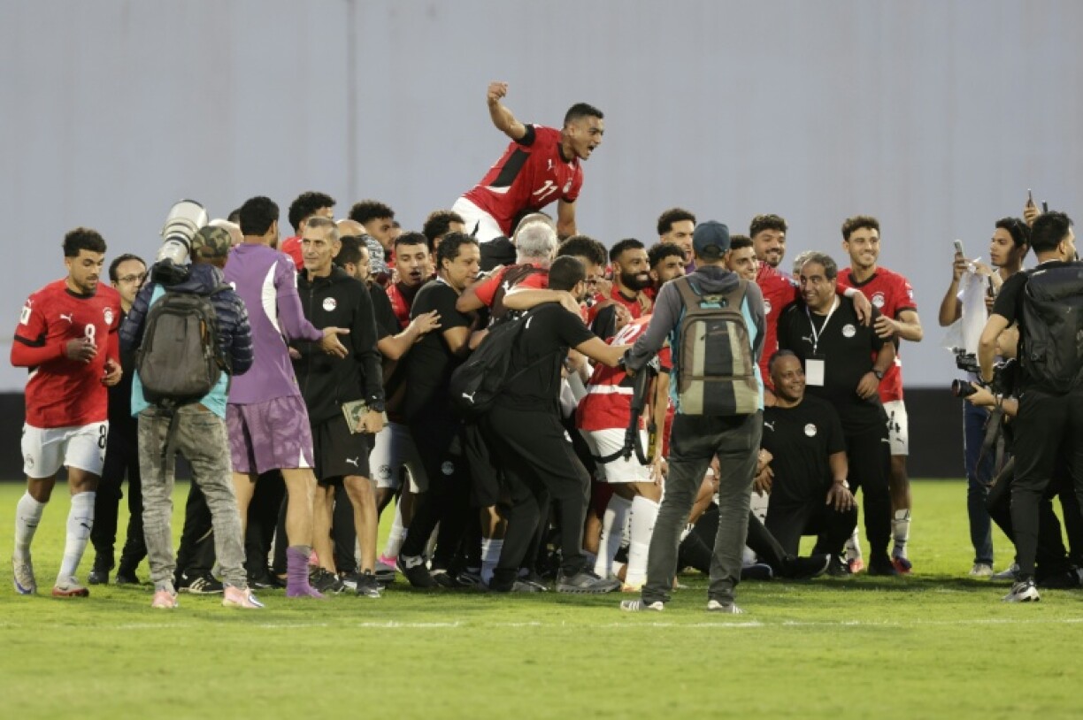 Egypt celebrate qualifying for the 2026 World Cup