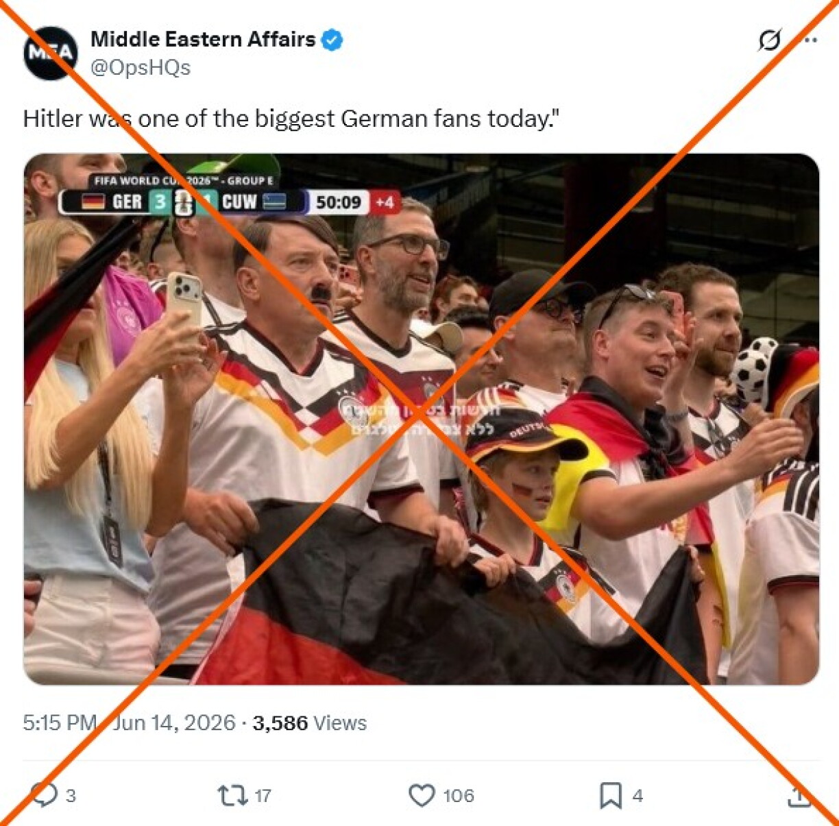Screenshot of an X post taken June 15, 2026