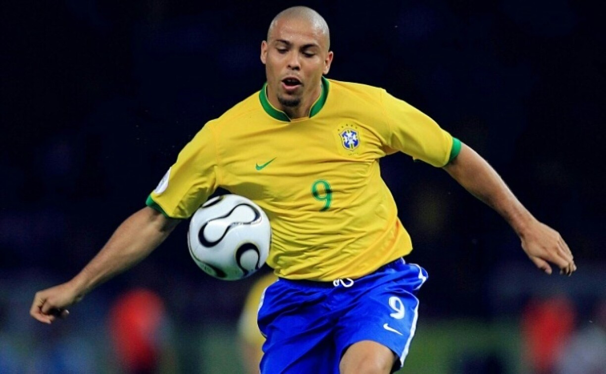Former Brazil star Ronaldo in action during the 2006 World Cup in Germany