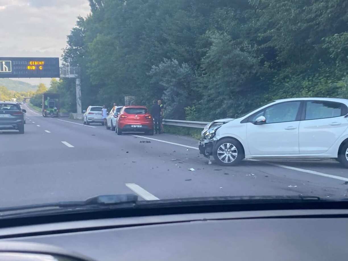 Une photo prise sur les lieux de l'accident