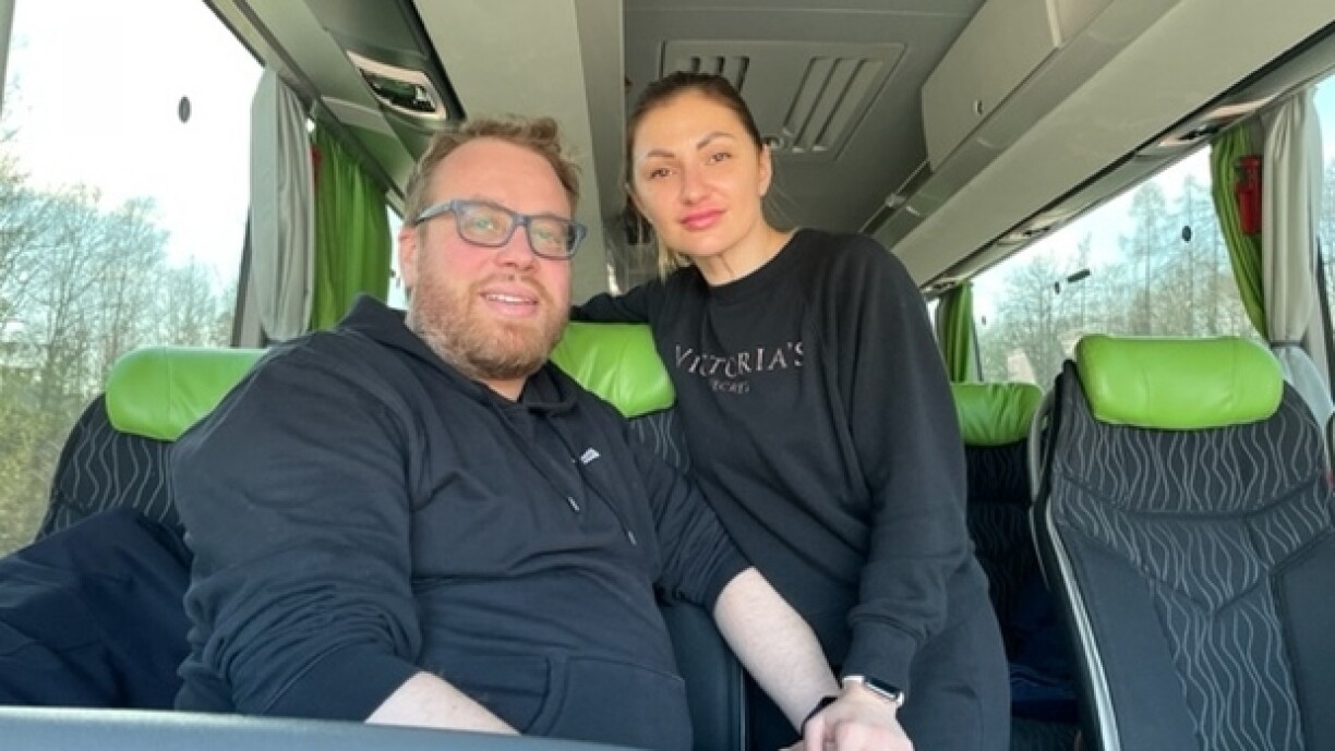 Les organisateurs Julien Doussot et Tetiana Tarasenko