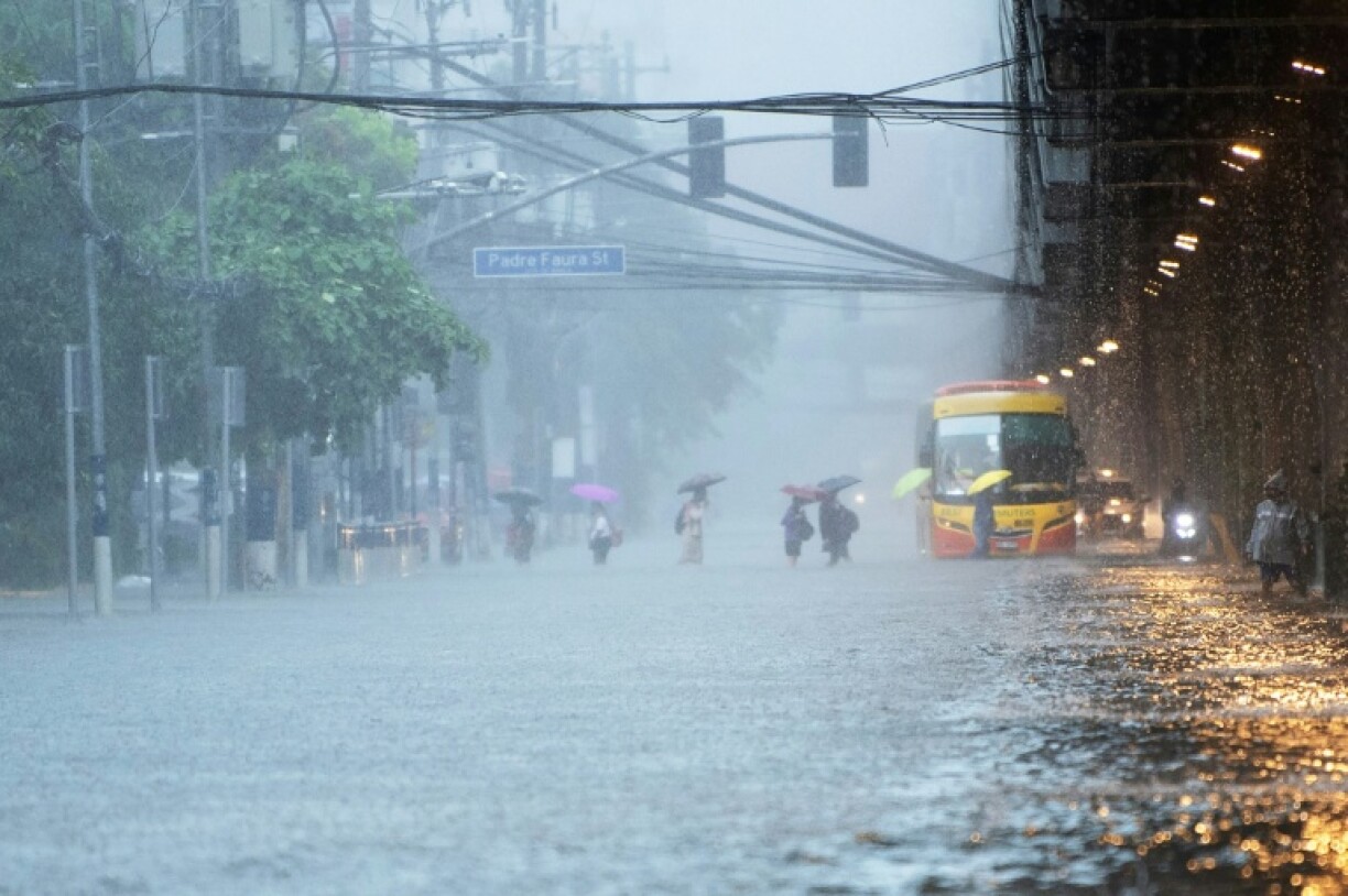 Tens of thousands were evacuated across Manila earlier this week by floodwaters