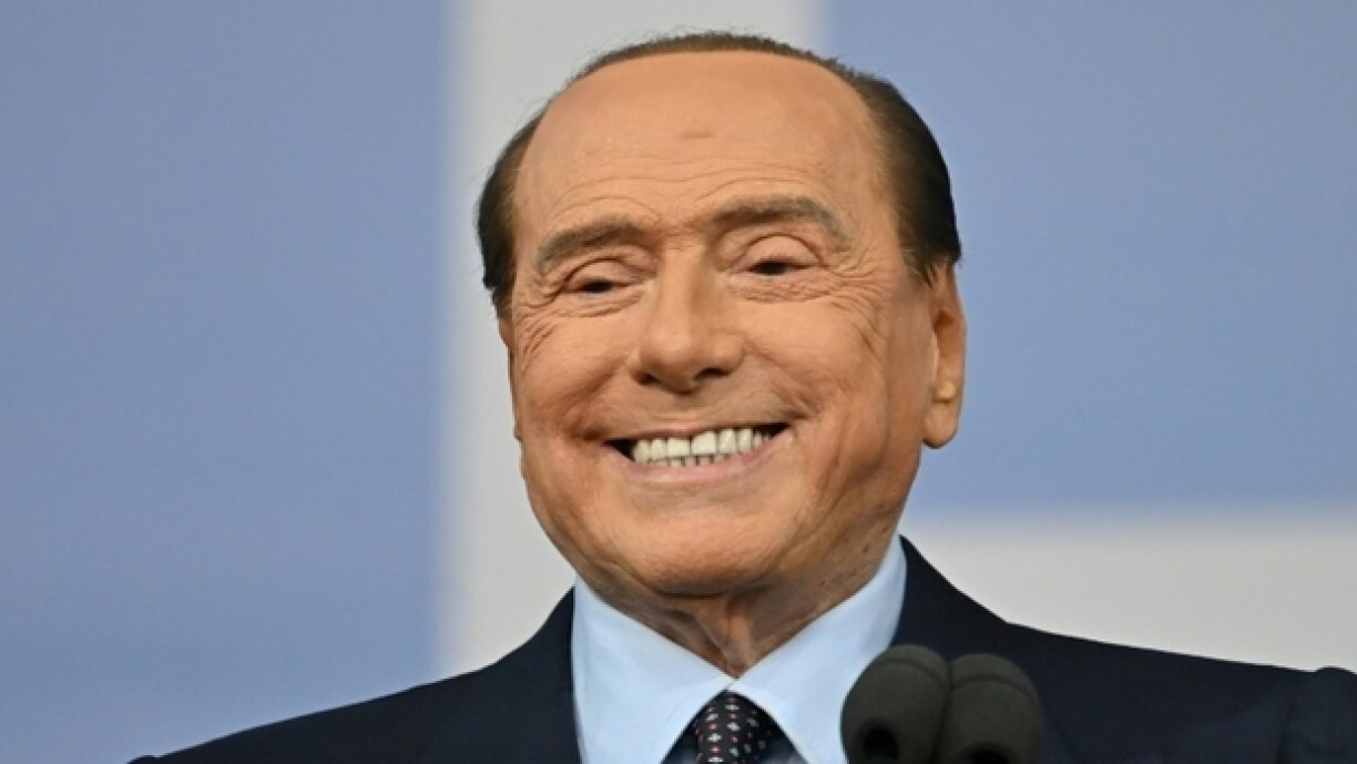 L'ex-chef de gouvernement italien Silvio Berlusconi, le 22 septembre 2022 à Rome