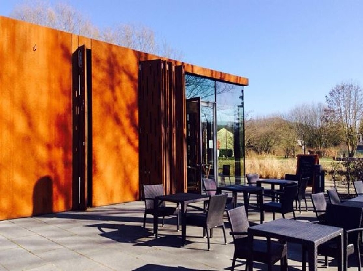 La terrasse est un des atouts majeurs du pavillon.