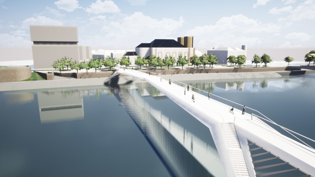 La future passerelle pour piétons, qui va relier la rive gauche et la rive droite de Thionville dès l'automne 2020, devrait également redynamiser le centre-ville, espèrent les commerçants.