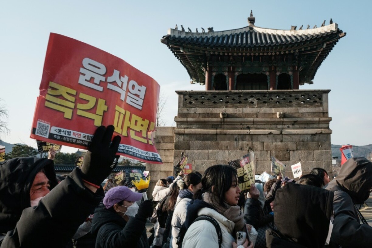 South Korean protesters held mass weekend demonstrations against and in support of impeached President Yoon Suk Yeol