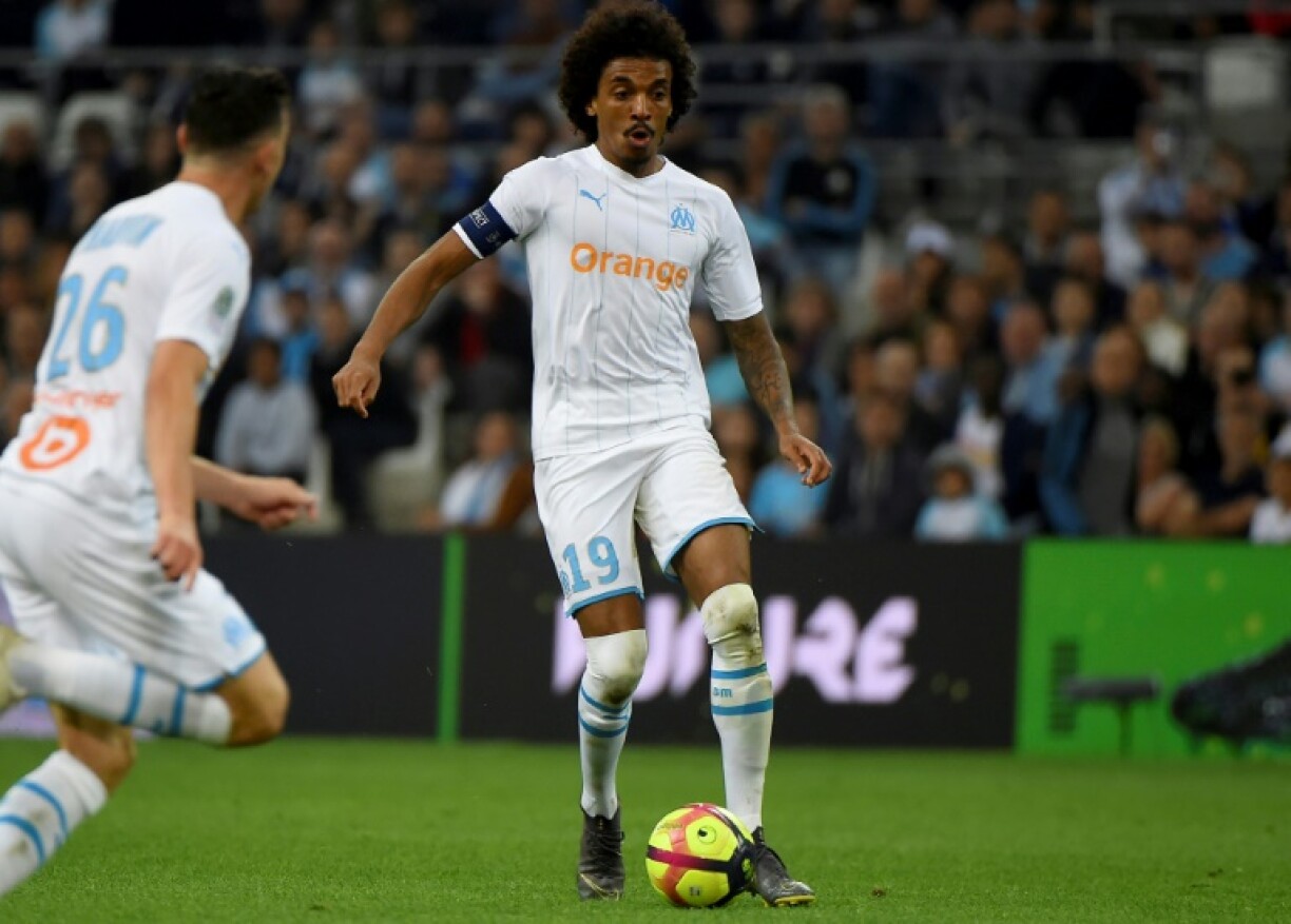 Le joueur de Marseille Luiz Gustavo lors de la réception de Marseille le 24 mai 2019
