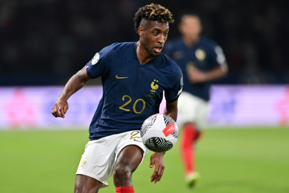 L'ailier Kingsley Coman avec les Bleus contre l'Irlande au Parc des Princes, le 7 septembre 2023