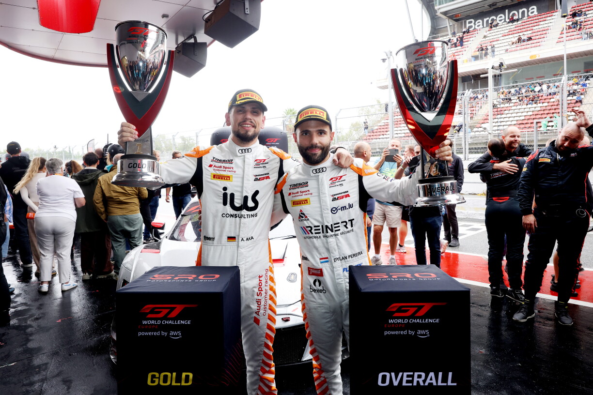 Victoire am Gold-Cup an als Kiischt um Kuch och nach d'Gesamtvictoire an der 1. Course zu Barcelona.