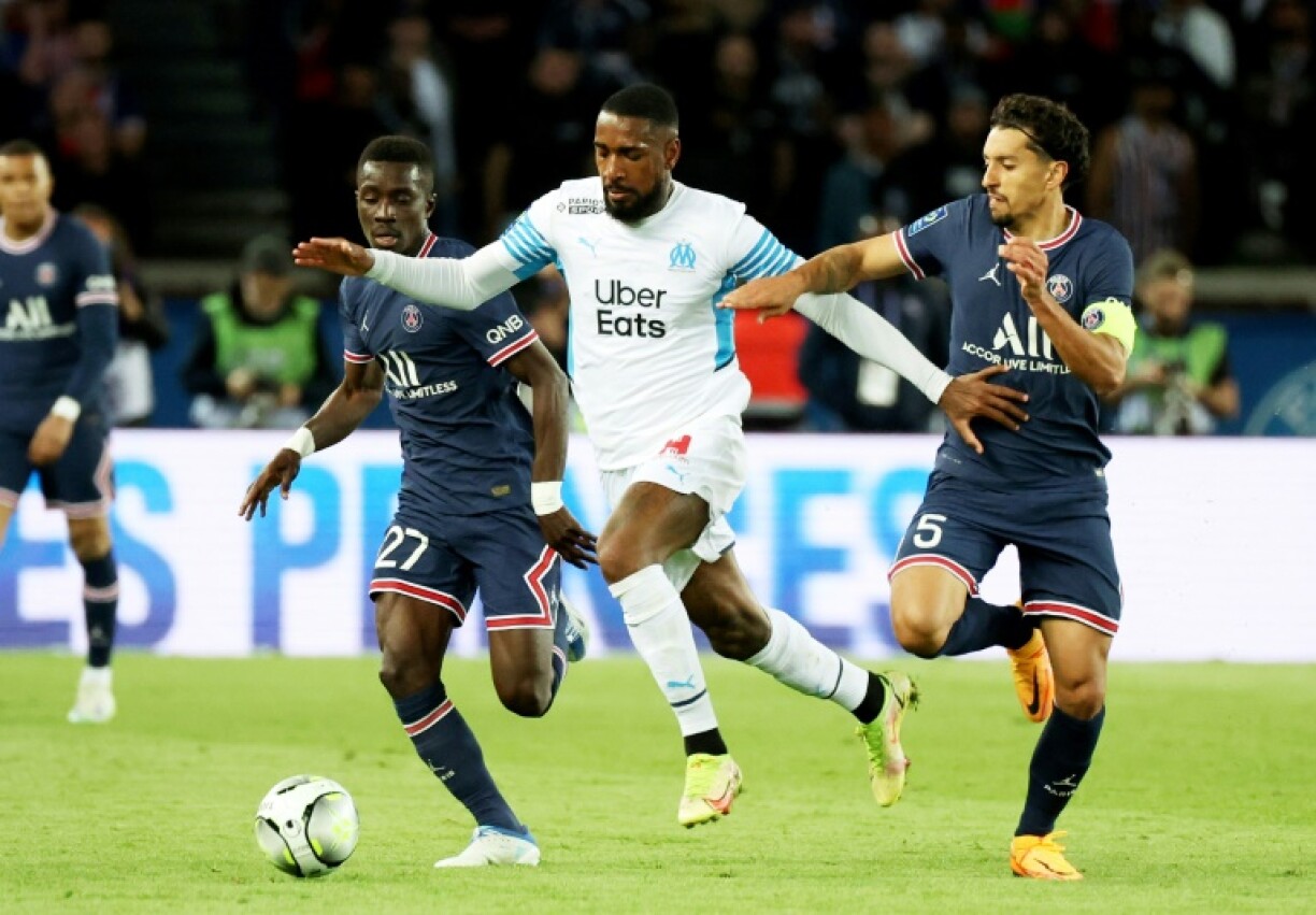 Le Brésilien de Marseille Gerson au cours du match de Ligue Europa Conférence contre Feyenoord le 5 mai 2022 au Stade Vélodrome
