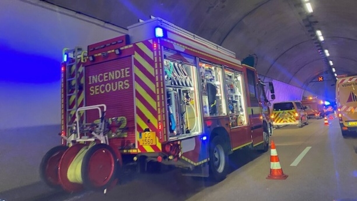 Accident Tunnel Stafelter A7