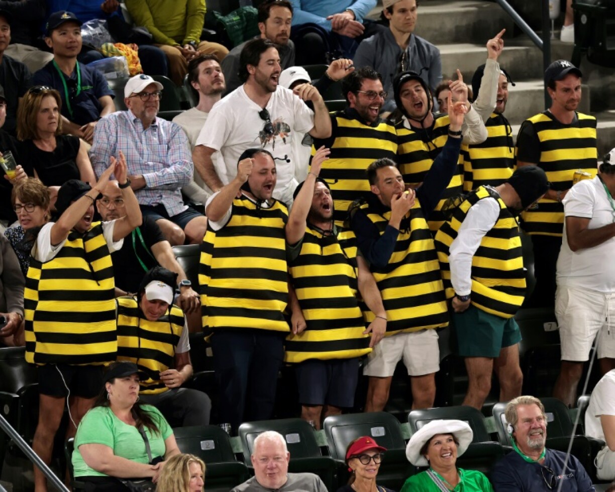 Buzzed: Two-time defending champion Carlos Alcaraz says he got a kick out of fans wearing bee costumes at his third-round victory over Denis Shapovalov at Indian Wells