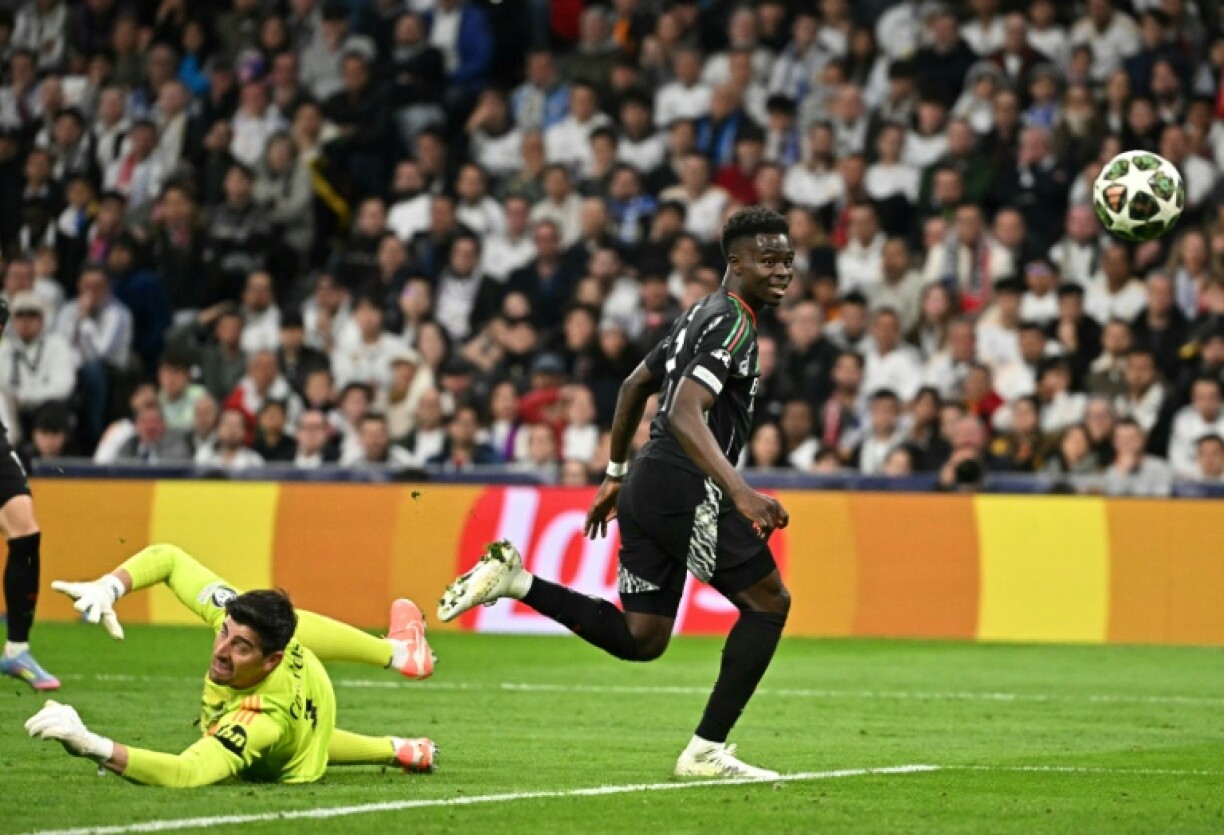 Bukayo Saka gave Arsenal the lead in Madrid