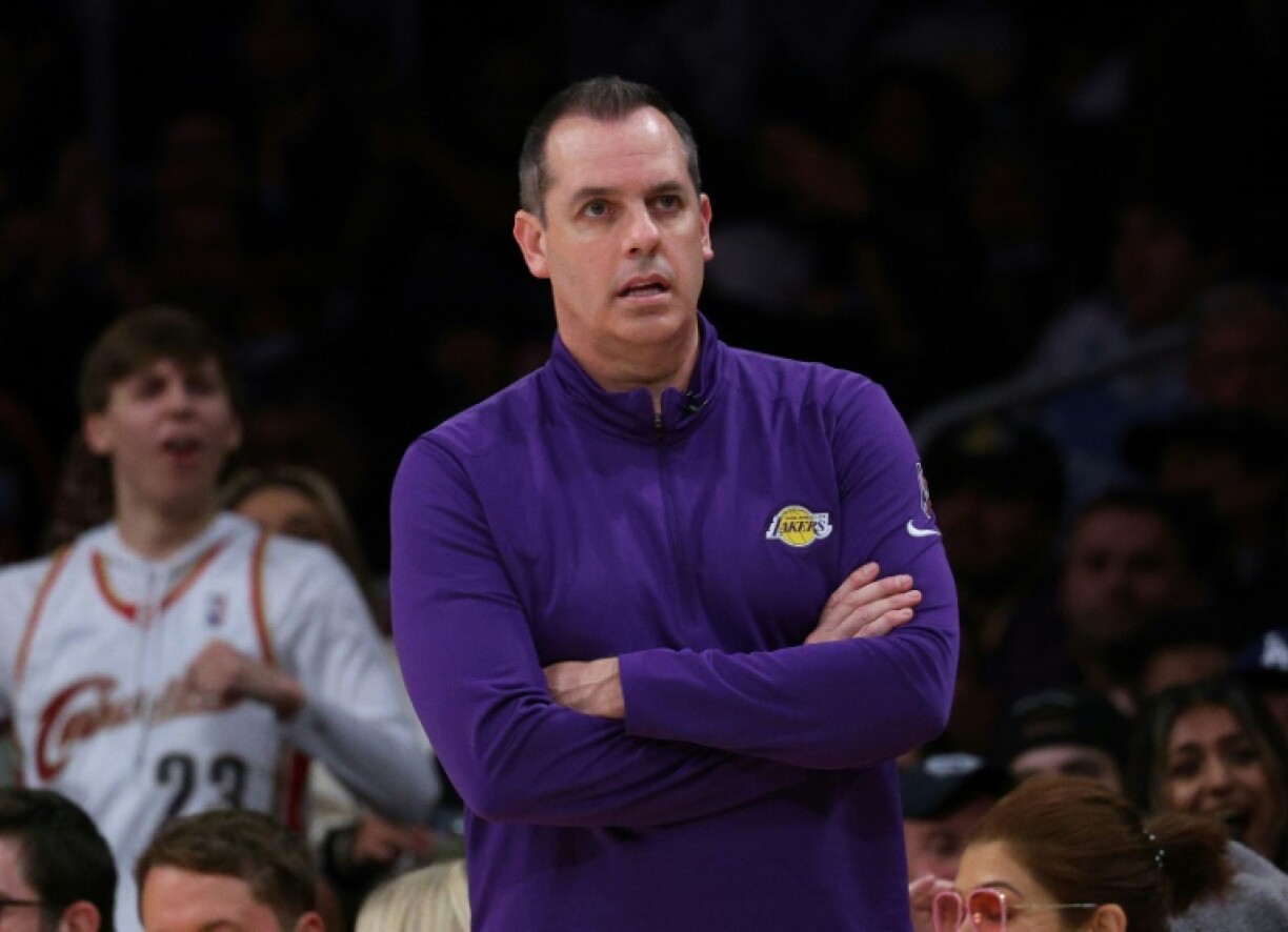 L'entraîneur des Lakers Frank Vogel lors du match contre les Warriors à la Crypto.com Arena, le 5 mars 2022