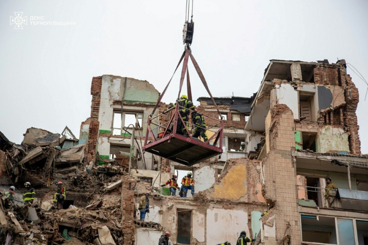 A Russian missile strike on the western city of Ternopil killed 32 people