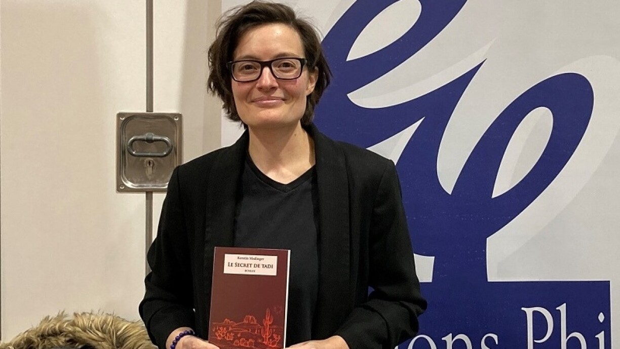 D'Kerstin Medinger op de Walfer Bicherdeeg 2024