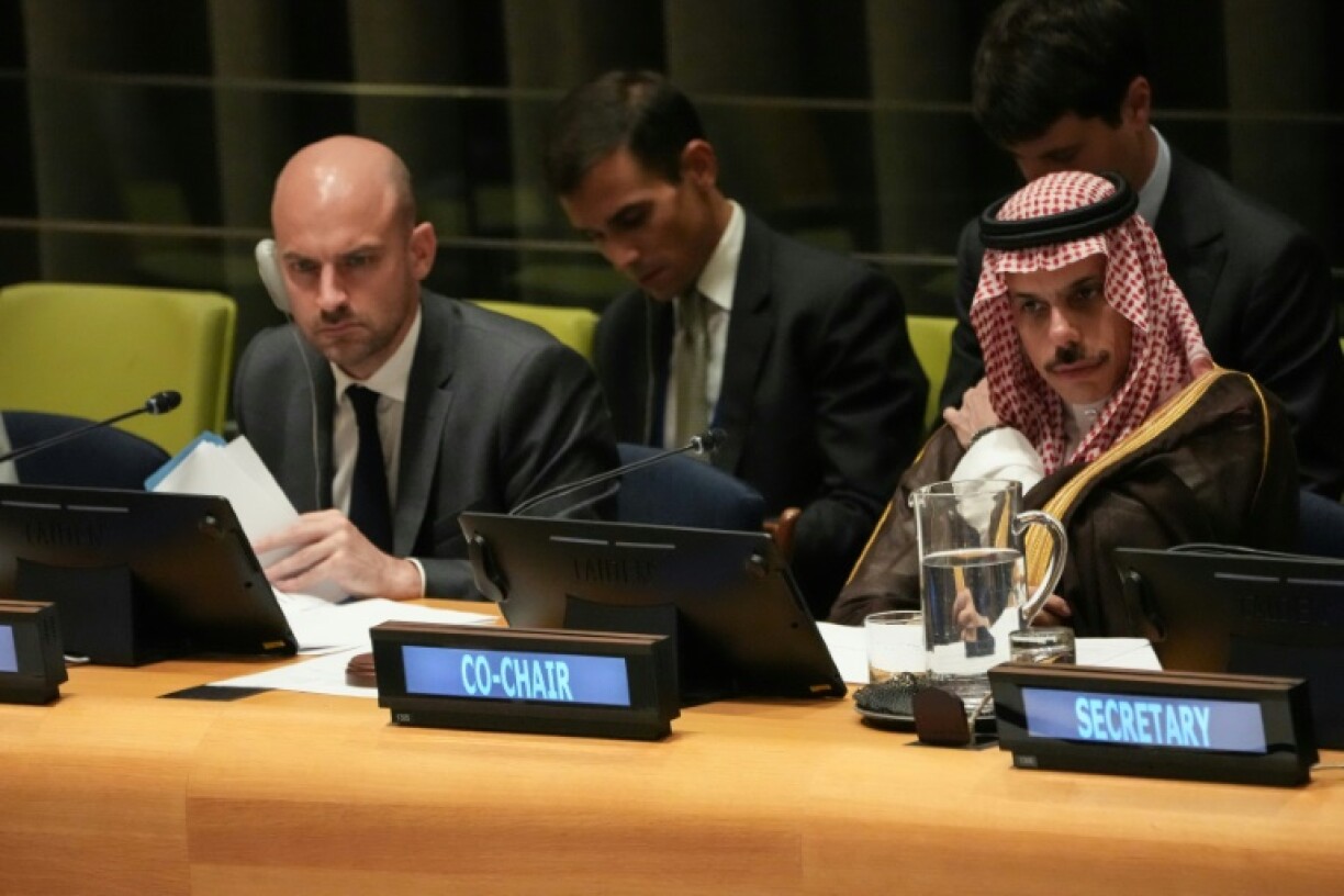 Israel and the United States were not taking part in the meeting, chaired by France and Saudi Arabia