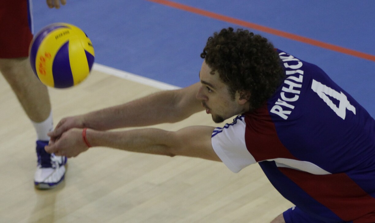 Kamil Rychlicki sous le maillot du Luxembourg, en 2017.