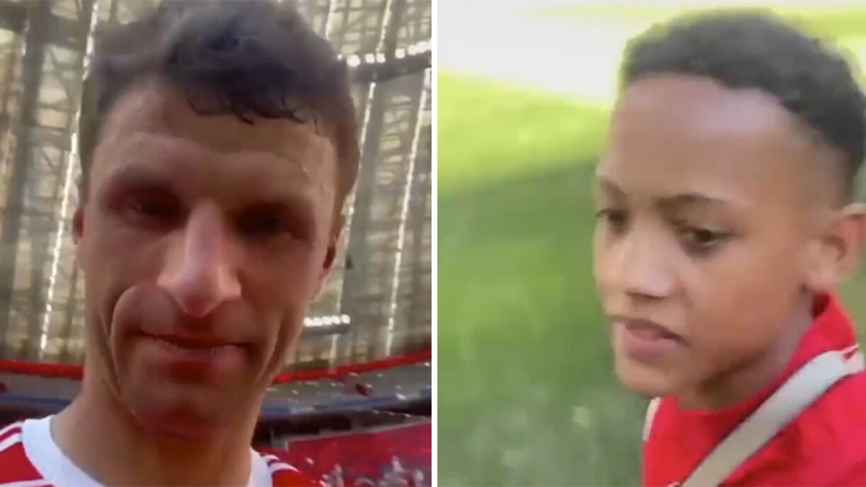 Thomas Müller 'vole' le téléphone d'un enfant venu faire une photo avec Sadio Mané (vidéo)