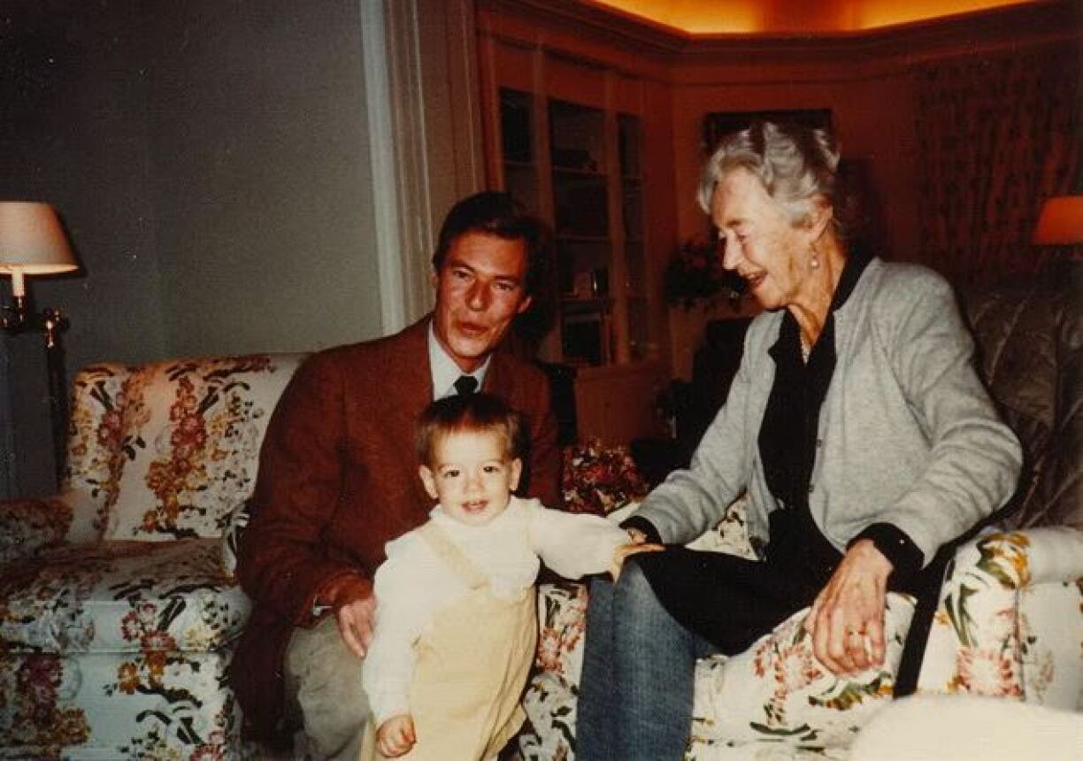Three Grand Ducal generations: Grand Duchess Charlotte, Grand Duke Henri, and his eldest son Prince Guillaume.