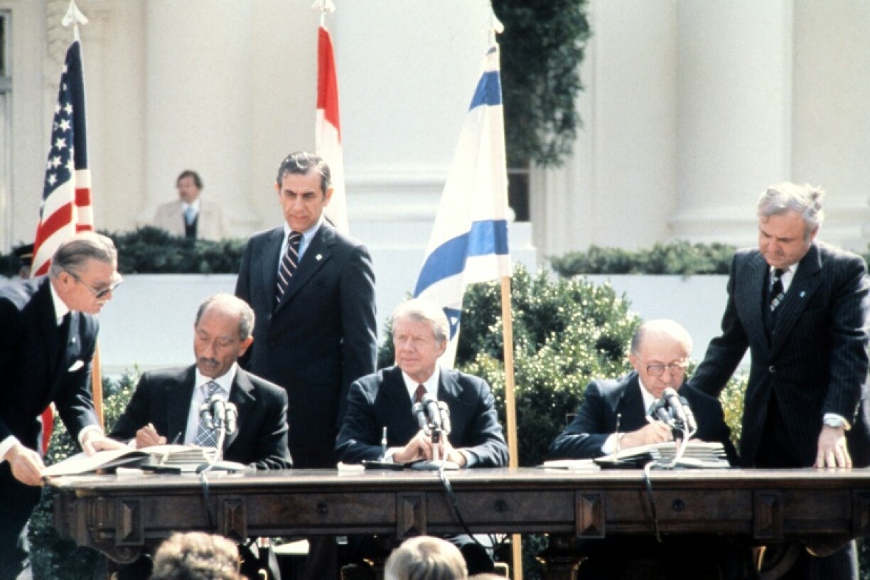 Carter brokered a peace deal between Egypt and Israel in 1978, dubbed the Camp David Accords, which leaders of both countries signed at the White House in March 1979