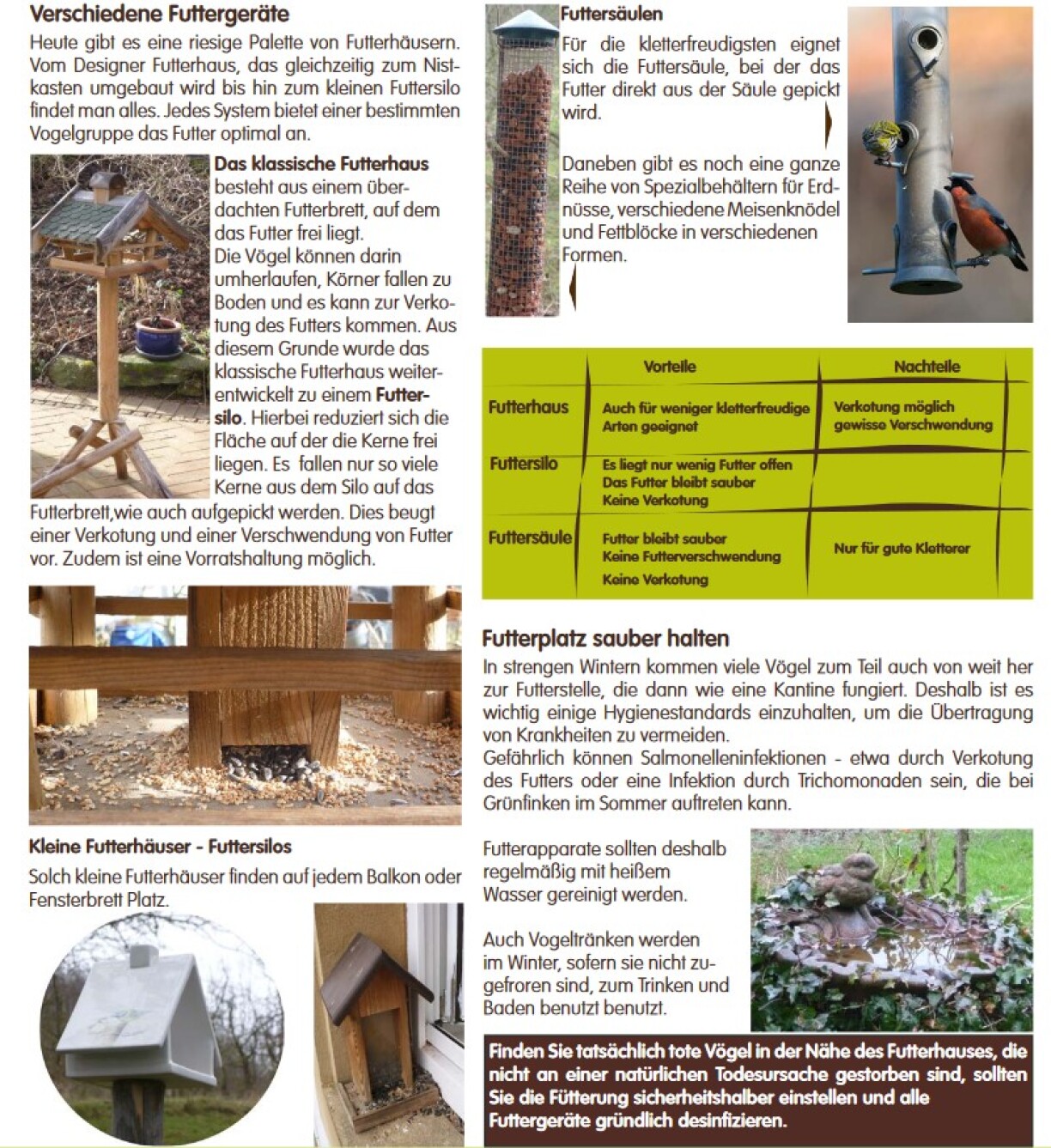 Verschidden Aarten u Fudderplazen