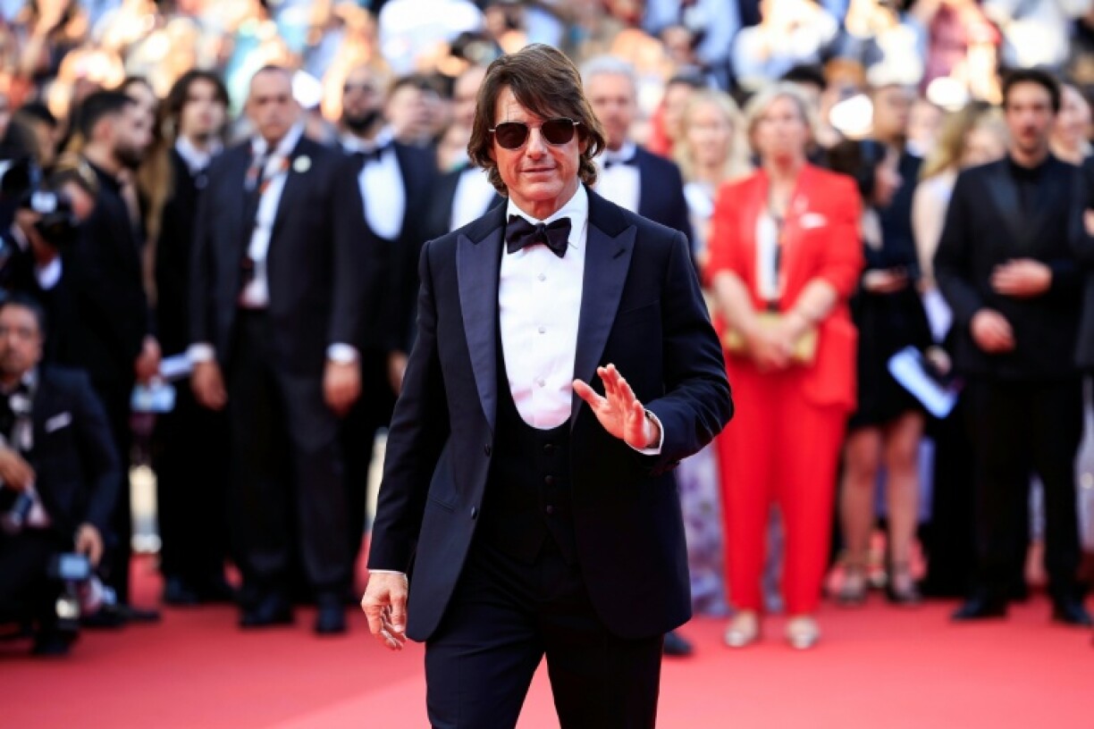 US actor Tom Cruise walks the red carpet at Cannes